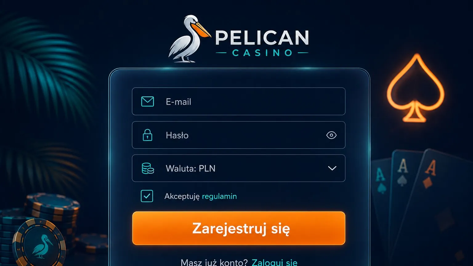 Pelican Casino Register